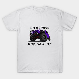 American Jeep Purple T-Shirt